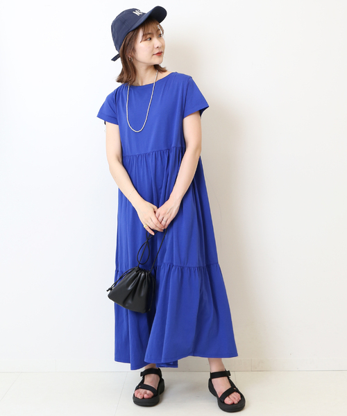 SLOBE IENA（スローブイエナ） ワンピース 半袖 ハイツイスト天竺