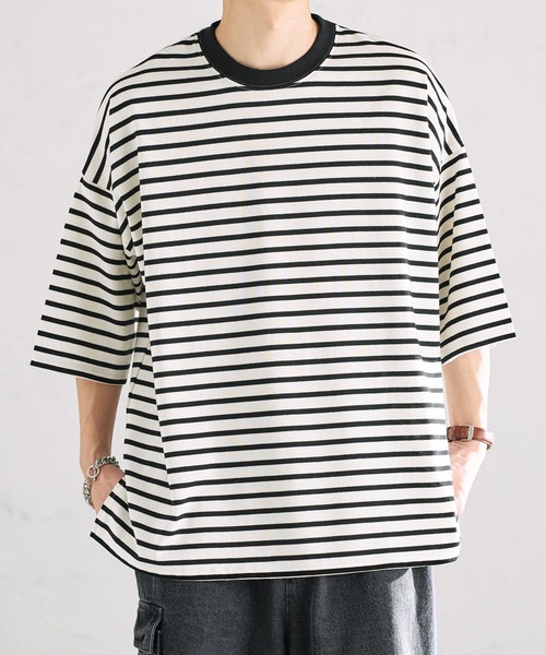 epnok tシャツ ベーシックルーズボーダーTee メンズ : ZOZOTOWN Yahoo