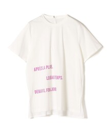 tシャツ 「洗える」布帛コンビシャツカットソー レディース SHIPS tシャツ 0 x ones：布帛コンビプリントTEE レディース