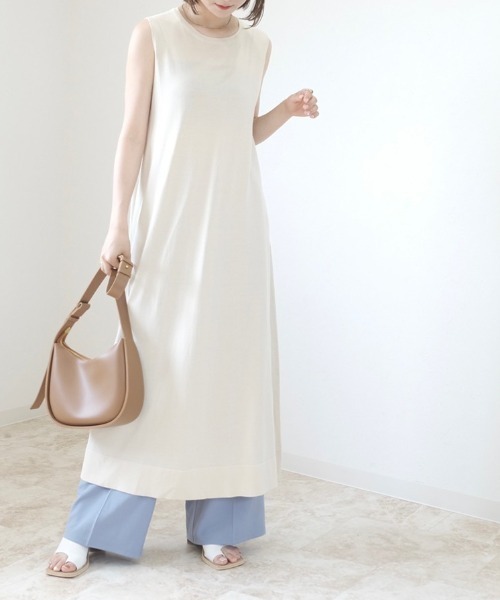 シェリエノースリーブワンピース ワンピース ノースリーブ 全3色[品番：JSFW0013740]｜JS FASHION