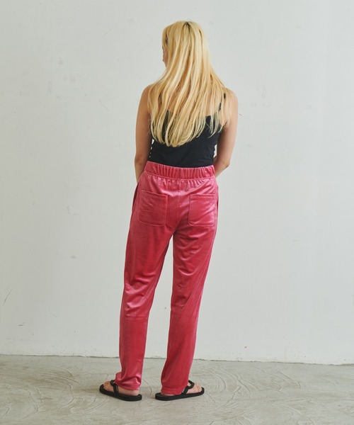 パンツ FTL×浅井なつみ VELOUR PANTS / ベロア イージー らくちん