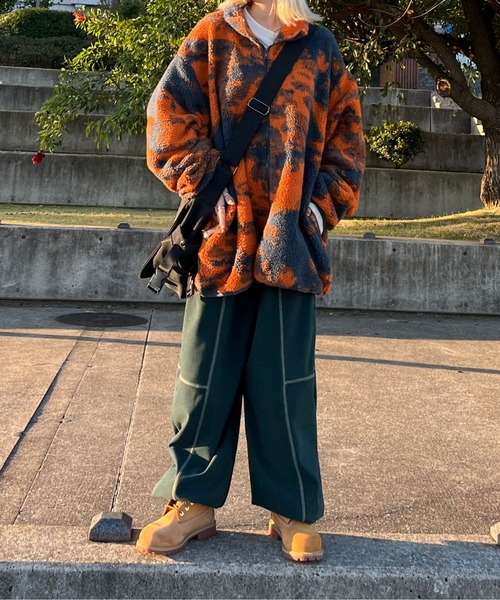 ブルゾン アウター 柄ボアブルゾン メンズ レディース : ZOZOTOWN