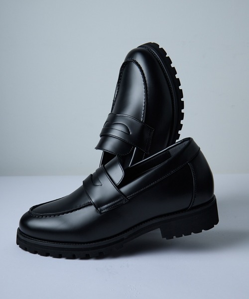 ローファー　23cm CIASENSE ローファー ＋6.8cm High sole dress bit loafers coin