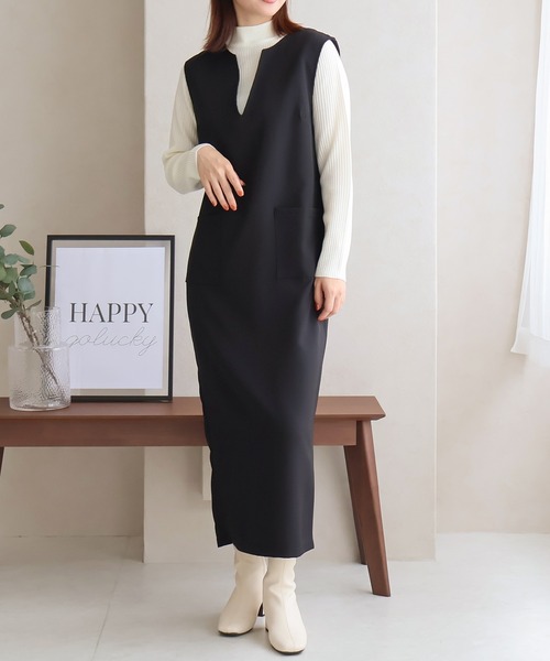 Social GIRL（ソーシャルガール） ジャンパースカート キーネック