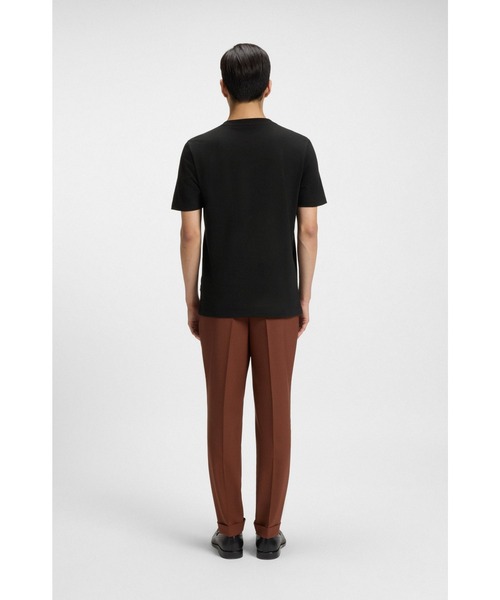 [BOSS] コットンベーシックラウンド半袖Tシャツx2PK HUGO - HUGO x RB cotton-jersey T-shirt with degradé bull