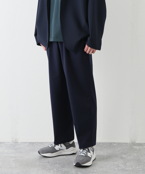 ATON/FRESCA URAKE/ロングスリーブTシャツ/ネイビー