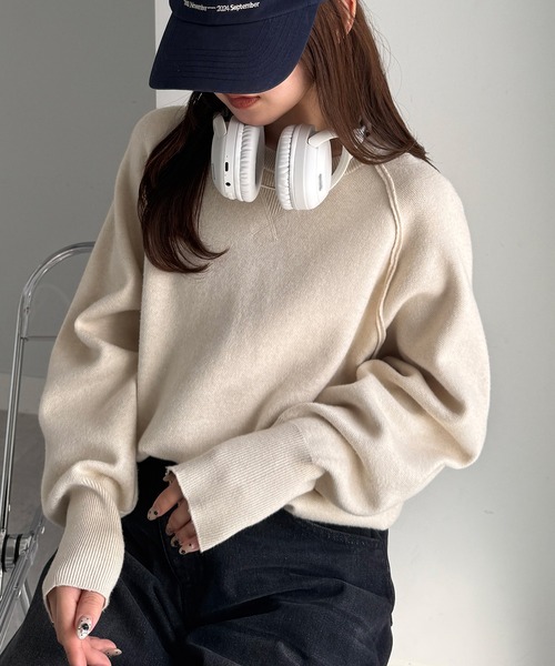 RANAN（ラナン） ニット セーター 「新色追加」スウェットライクニット