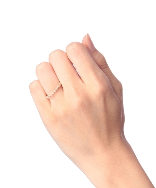 COCOSHNIK（ココシュニック） 指輪 リング K10ラウンドフラワー