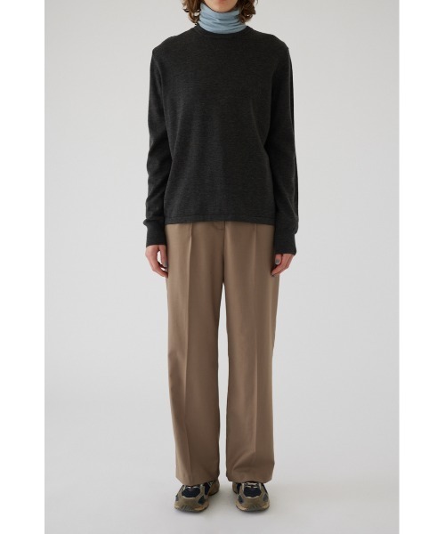 RIM.ARK Fringe N/S knit tops ブラウン RIM.ARK ニット セーター Tops and fringe stole set レディース