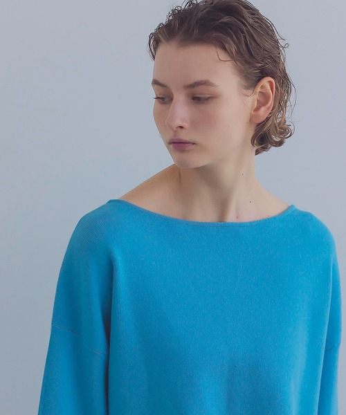 ニット セーター high twist boat neck pull(ハイツイストボートネックプルオーバー) レディース DRESSLAVE ニット セーター high twist boat neck pull(ハイ