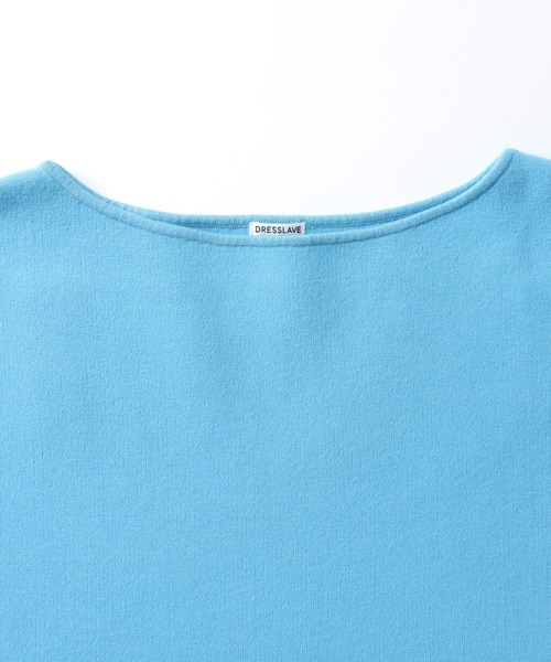 DRESSLAVE ニット セーター high twist boat neck pull(ハイ