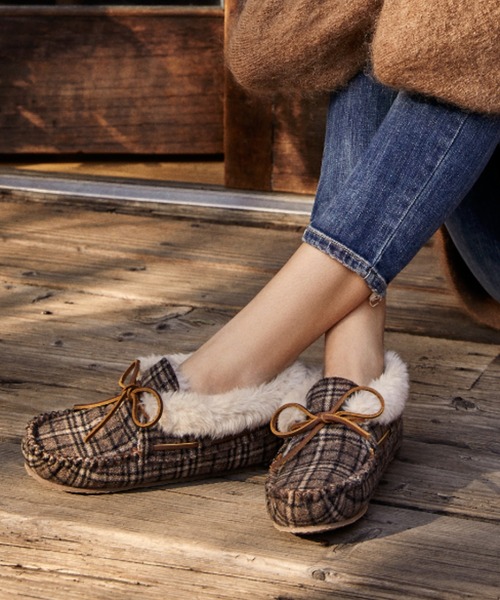 シューズ モカシン デッキシューズ Minnetonka ミネトンカ Chrissy クリッシー ボア モカシン Zozotown Yahoo 店 通販 Yahoo ショッピング