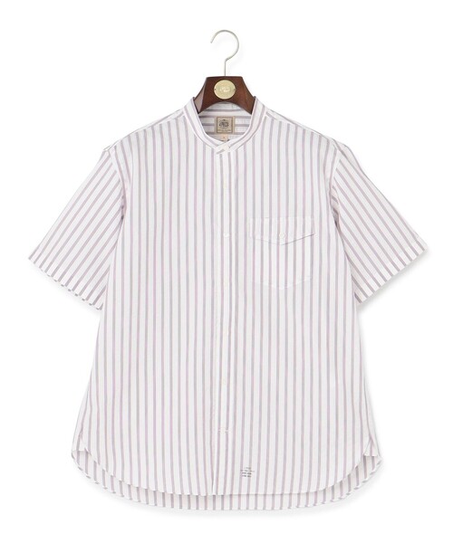 旧タグMサイズ！ENGINEERED GARMENTS マルチストライプJK J.PRESS（J.プレス） シャツ 半袖 「クールマックス」サッカー マルチ