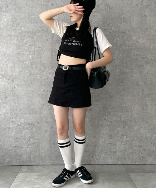 WEGO スカート WEGO/ベルトデニムスカート : ZOZOTOWN Yahoo!店
