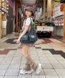 XU ショルダーバッグ 「XU」2way denim bag メンズ レディース