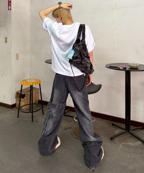 XU ショルダーバッグ 「XU」2way denim bag メンズ レディース