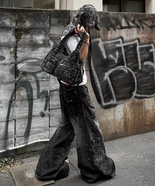 XU ショルダーバッグ 「Never mind the XU」2way denim bag / 「ネバー