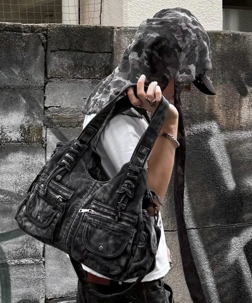 XU ショルダーバッグ 「Never mind the XU」2way denim bag / 「ネバー