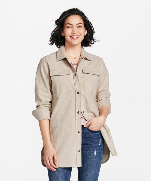 ブラウス シャツ シグネチャー・シャミー・シャツ、スナップフロント 米国フィット・レギュラー レディース L.L.Bean ブラウス シャツ シグネチャー・シャミー・シャツ
