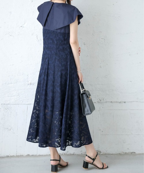 オールドChristian Dior ビッグカラー　セーラーブラックワンピース ANSWER for フォトジェニックスタイル】セーラーカラー