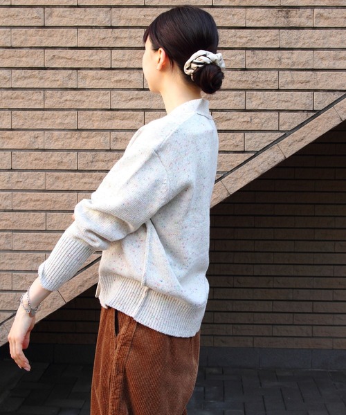 MEYAME（メヤメ） ニット セーター ネップニットカーディガン NEP KNIT