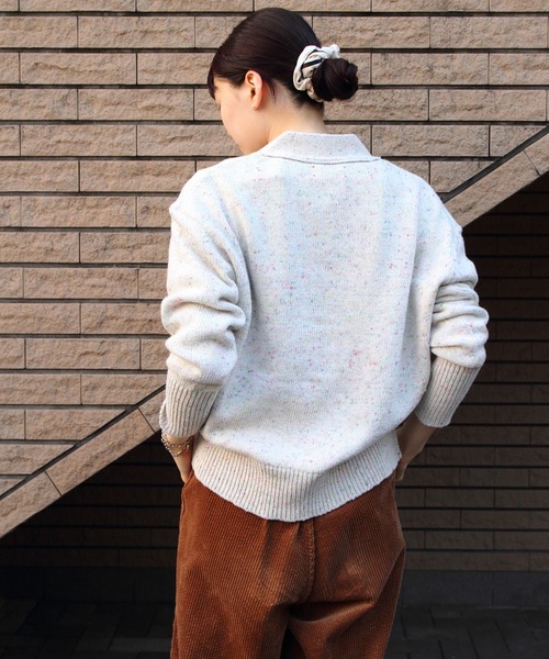 ニット セーター MEYAME/メヤメ　ネップニットカーディガン　NEP KNIT CARDIGAN レディース セール】MEYAME/メヤメ ネップニットカーディガン NEP KNIT