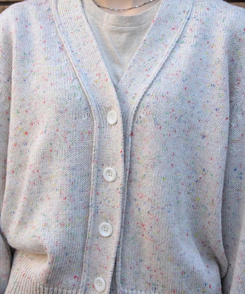 ニット セーター MEYAME/メヤメ　ネップニットカーディガン　NEP KNIT CARDIGAN レディース MEYAME ニット セーター MEYAME/メヤメ ネップニット