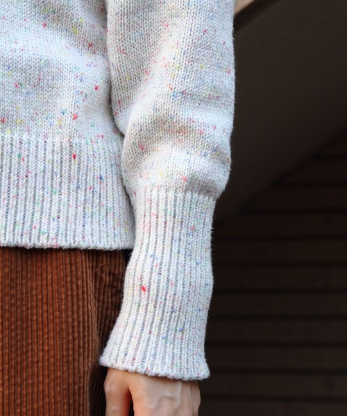 ニット セーター MEYAME/メヤメ　ネップニットカーディガン　NEP KNIT CARDIGAN レディース セール】MEYAME/メヤメ ネップニットカーディガン NEP KNIT