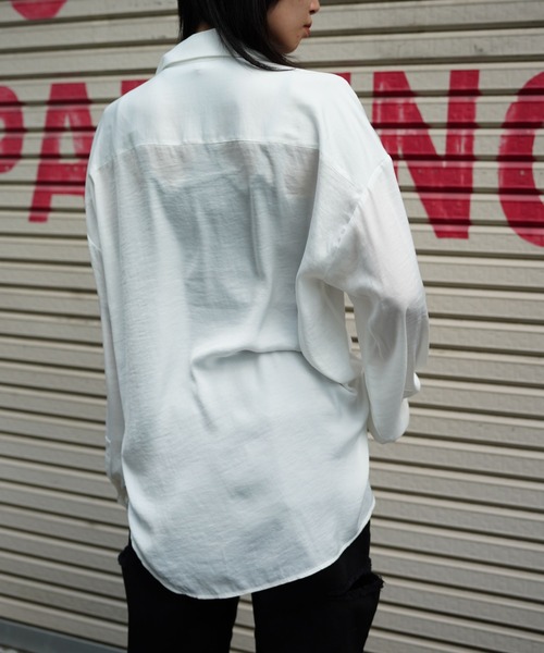 ブラウス シャツ 「ZOZOTOWN限定」chica/チカ/ビッグカラーシャツ レディース メンズ CHICA ブラウス シャツ 「ZOZOTOWN限定」chica/チカ/ビッグ