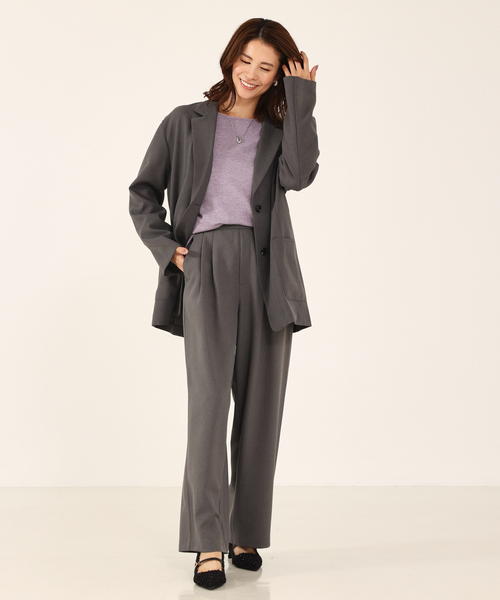 abahouse mavie（アバハウスマヴィ） パンツ 「セットアップ対応」ピン