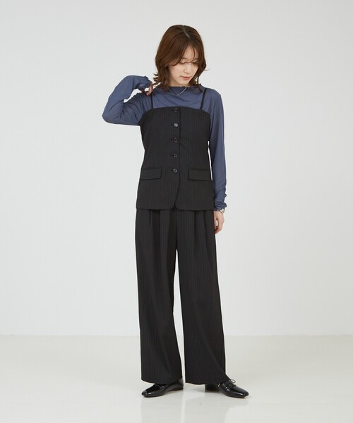 abahouse mavie（アバハウスマヴィ） パンツ 「セットアップ対応」ピン