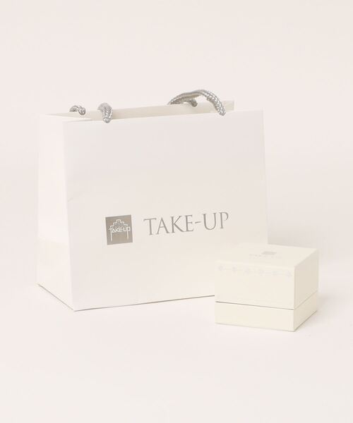 TAKE-UP ピアス 「 Palette」K10 ルビー ドロップチャーム
