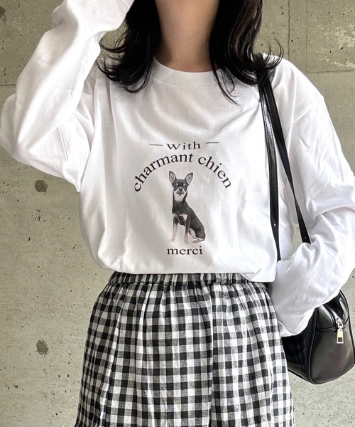 tシャツ アニマルプリントロングTシャツ レディース : ZOZOTOWN Yahoo