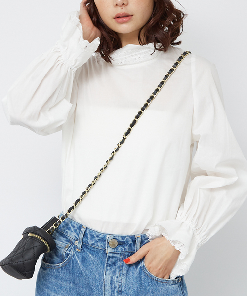 Rouge vif Anna（ルージュヴィフアンナ） ブラウス シャツ レース 