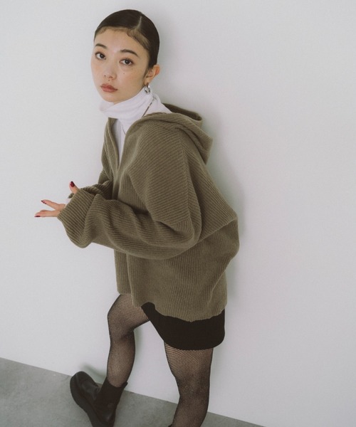 HANNE ニット セーター フーディーニットプルオーバー レディース