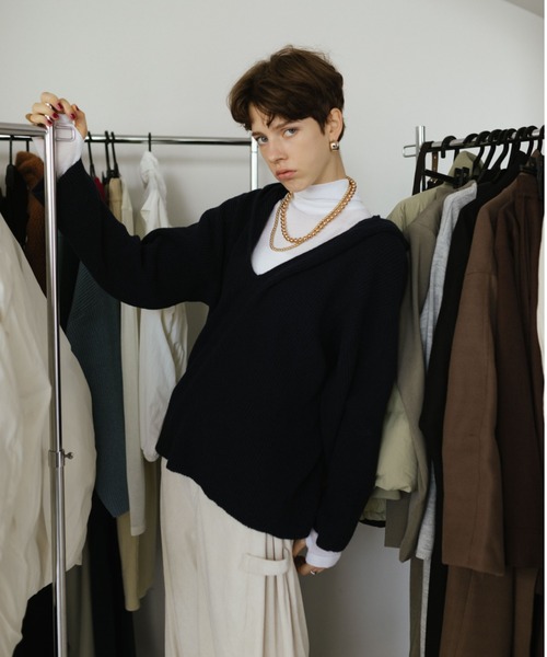 HANNE ニット セーター フーディーニットプルオーバー レディース