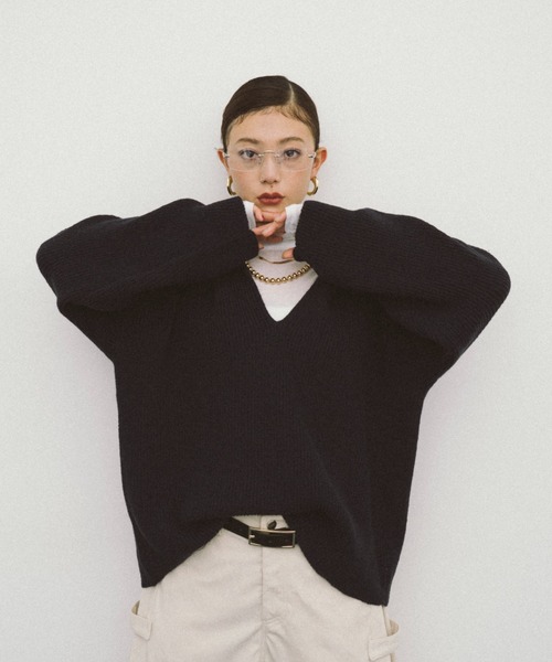 HANNE ニット セーター フーディーニットプルオーバー レディース