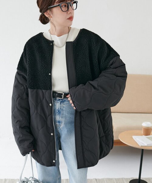 最終お値下げ♡ Lee ボアキルティングコート セール】キルティングコート(※カーキ、その他1、その他2はロング