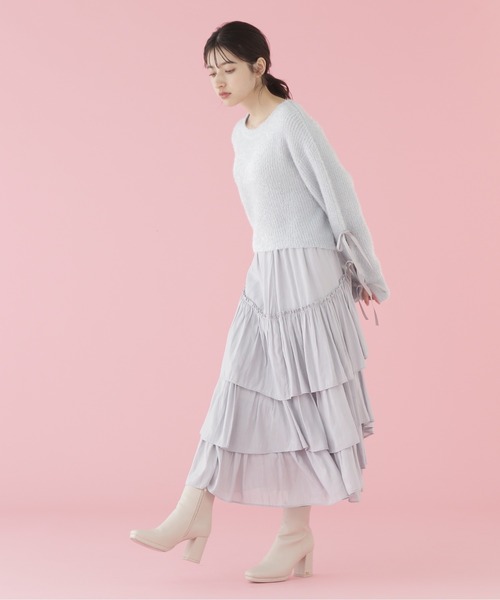 JILL by JILLSTUART【今春新品】人気完売！ラメリボンニット JILL by JILL STUART（ジルバイジルスチュアート） ニット セーター