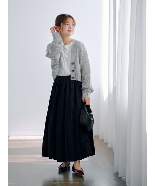 tシャツ ローゲージゆるカーディガン「低身長・小柄女性」 レディース tシャツ ローゲージゆるカーディガン「低身長・小柄女性