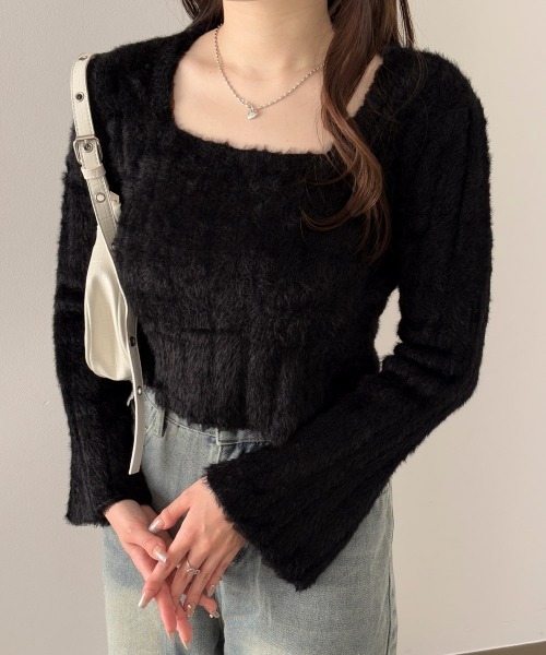 【新品】CRANK ボーダー 半袖シャギーニット ショート丈 韓国 y2k miniministore｜ショート丈 シャギーニットトップス韓国風 | Rakuten
