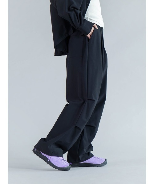 YORT パンツ 「防シワ・撥水」アクティブパラシュートパンツ