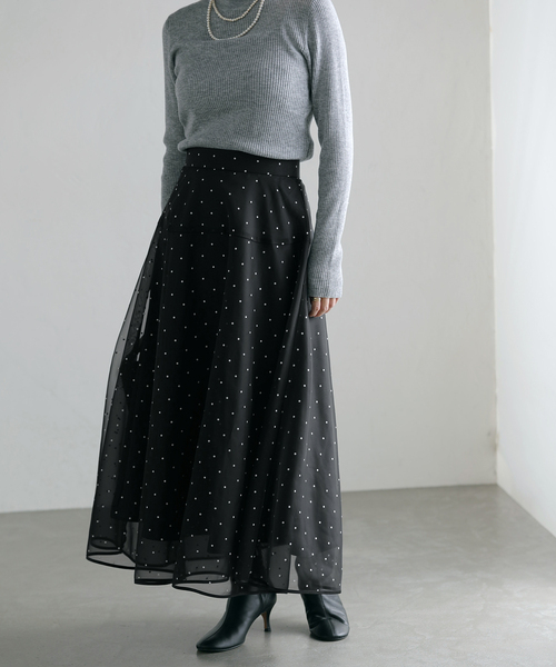 La TOTALITE（ラ トータリテ） スカート ブライズドットスカート  