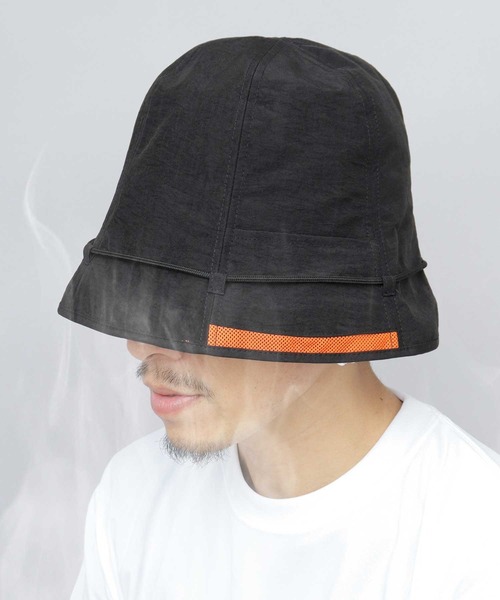 帽子 sa H Tokyo 帽子 ハット 撥水ナイロン 2WAY パッカブルサウナハット 巾着