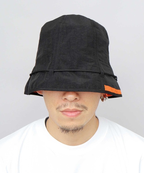 H Tokyo 帽子 ハット 撥水ナイロン 2WAY パッカブルサウナハット 巾着