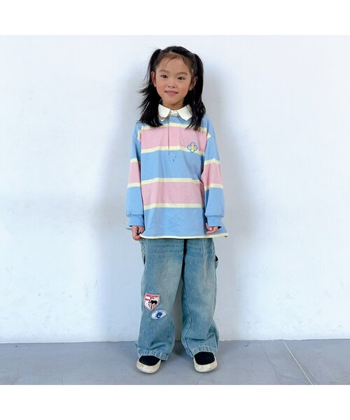 キッズボーダー LOWRYS FARM tシャツ フトボーダーBIGT 319681 キッズ 子供