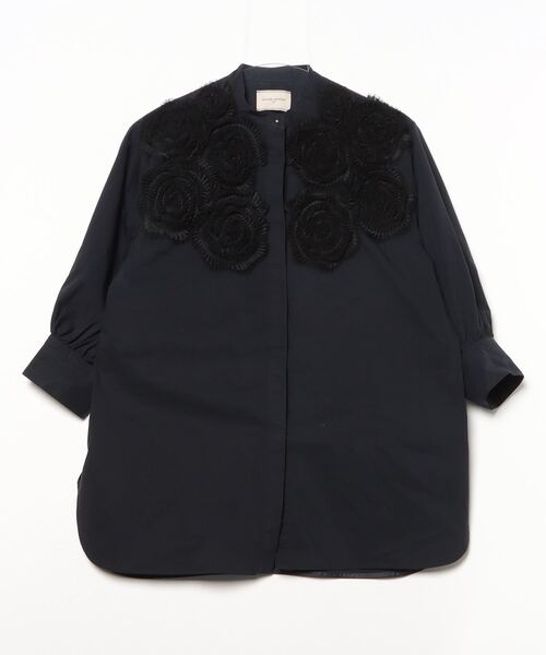 UNITED ARROWS ネイビー 半袖ブラウス FREE UNITED ARROWS 「UNITED ARROWS」 半袖ブラウス FREE ネイビー