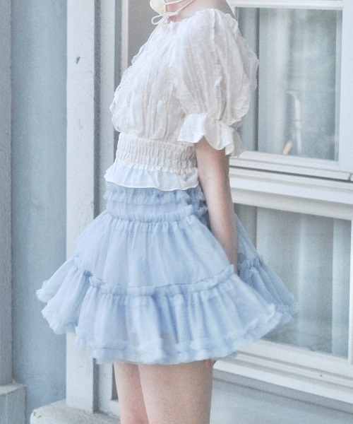 Lovilyn スカート ティアードチュールスカート : ZOZOTOWN Yahoo