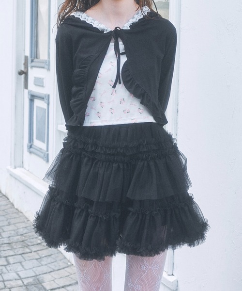 Lovilyn チュールミニ ピンク Lovilyn スカート ティアードチュールミニスカート : ZOZOTOWN