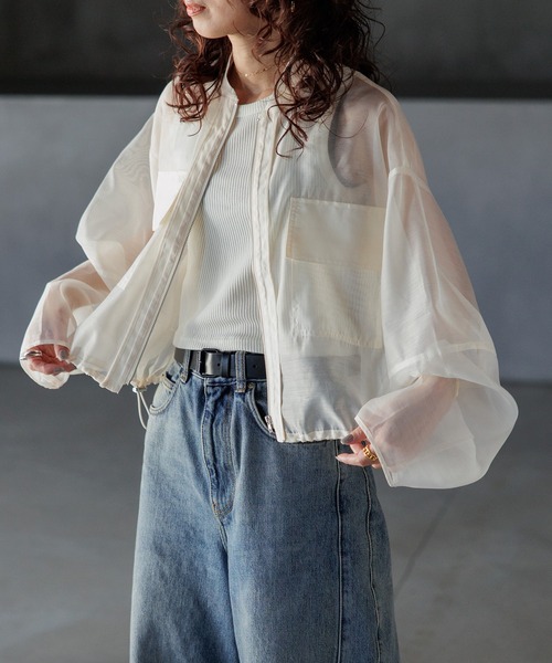 ジャケット・ブルゾン aiko シアシャツブルゾン,ikka| TOKYO DESIGN CHANNEL